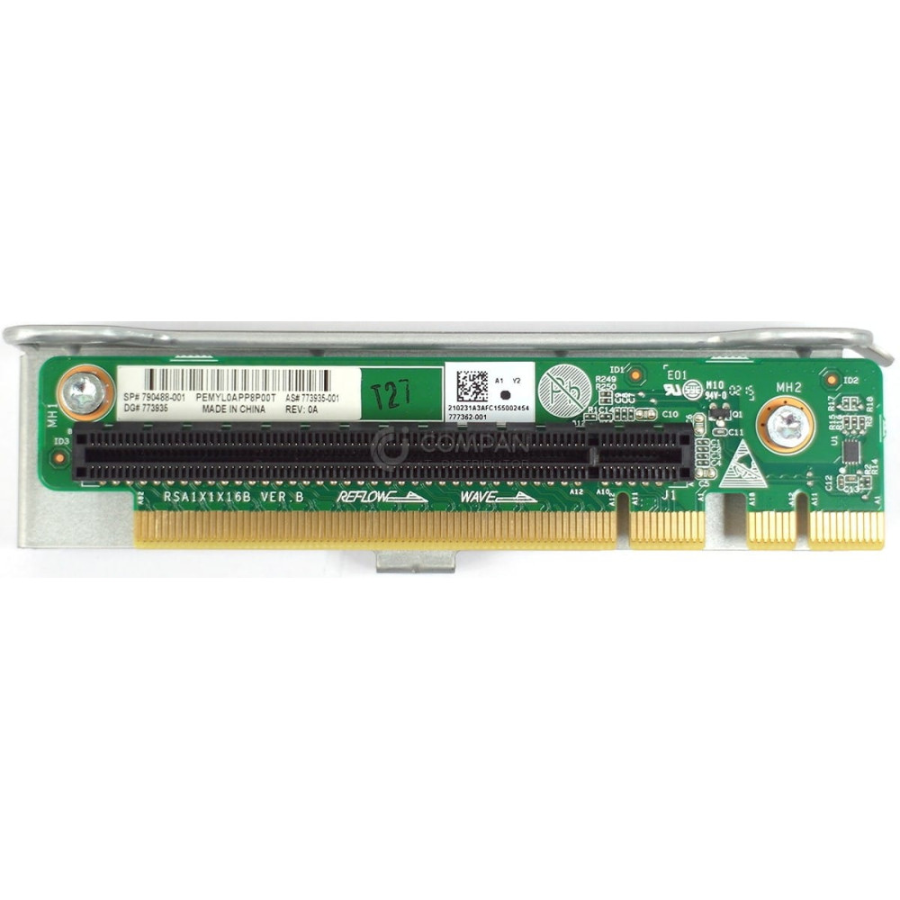 790488-001 HP PRIMARY PCIE RISER BOARD WITH CAGE FOR HP PROLIANT DL60 DL120 G9